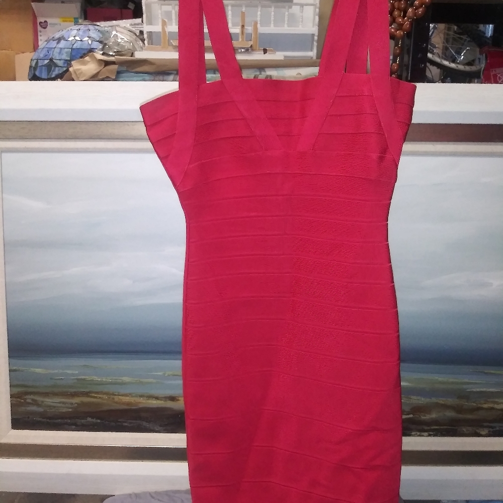 Herve Leger Zinnia sleeveless bandage mini dress